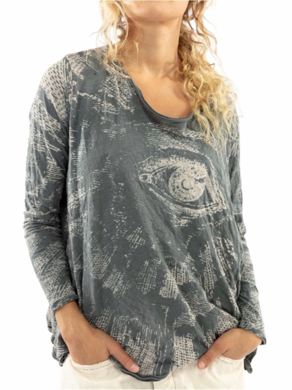 Magnolia Pearl Freedom of Conscience Eye Long Sleeve Tee OS
